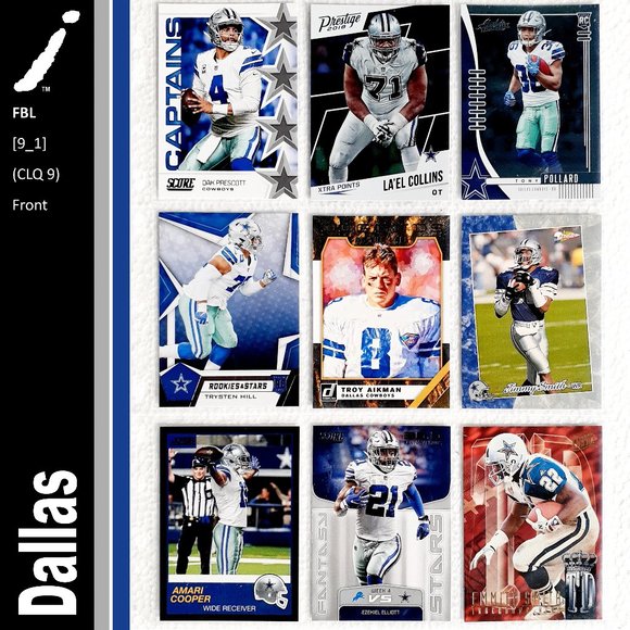 NFL Other - Dallas Cowboys 9 Card Lot - FBL [9_1]